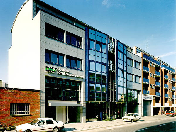 Bauprojekt: Verwaltungsgebäude für eine Versicherung, Köln-Braunsfeld